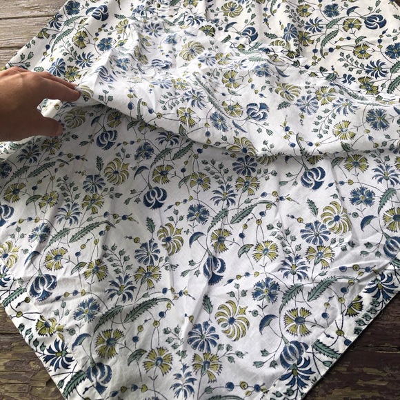 Kilol Floral Midi Dress Wooden Button Back Handkerchief Hem S - Picture 5 of 12